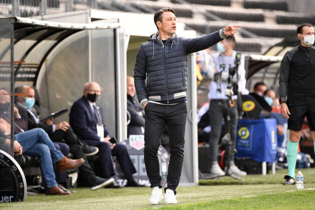 NIKO KOVAC (ENTRAINEUR MONACO) FOOTBALL : Angers vs Monaco - Ligue 1 Uber Eats - 25 04 2021 AnthonyBIBARD FEP Panoramic 