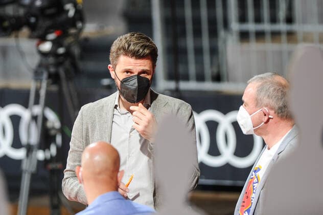 Chief Executive Officer Marko Pesic (FC Bayern Basketball),FC Bayern Basketball - Alba Berlin, Basketball, Basketball Bundesliga, 25.04.2021 Muenchen Bayern Deutschland