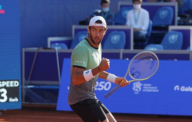 25.04.2021 Belgrade(Serbia) ATP, Tennis Herren Serbia Open men s tennis singles final Matteo Berrettini Italy :