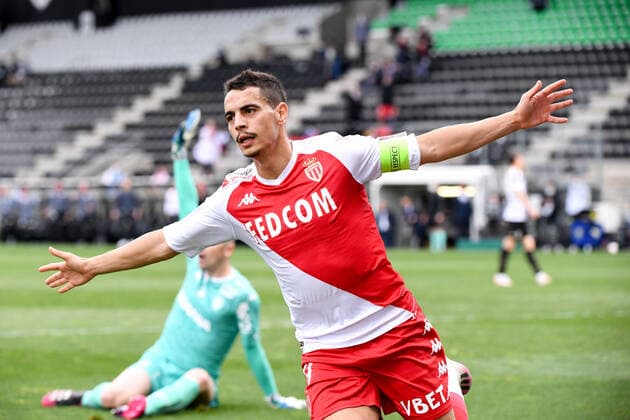 JOIE - 09 WISSAM BEN YEDDER (MONA) FOOTBALL : Angers vs Monaco - Ligue 1 Uber Eats - 25 04 2021 AnthonyBIBARD FEP Panoramic 