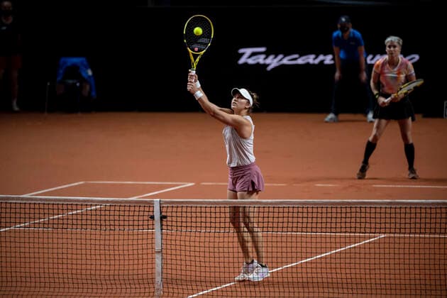 2021 Porsche Tennis Grand Prix Bethanie Mattek-Sands , USA Desirae Krawczyk , USA