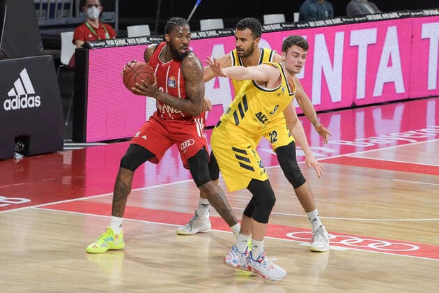Jalen Reynolds (FC Bayern Basketball 8) im Angriff ,FC Bayern Basketball - Alba Berlin, Basketball, Basketball Bundesliga, 25.04.2021 Muenchen Bayern Deutschland