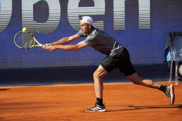 Maximilian Marterer(GER) Tennis - BMW Open 2021 - ATP, Tennis Herren - MTTC Iphitos - Munich - - Germany - 26 April 2021. Copyright: xJuergenxHasenkopfx