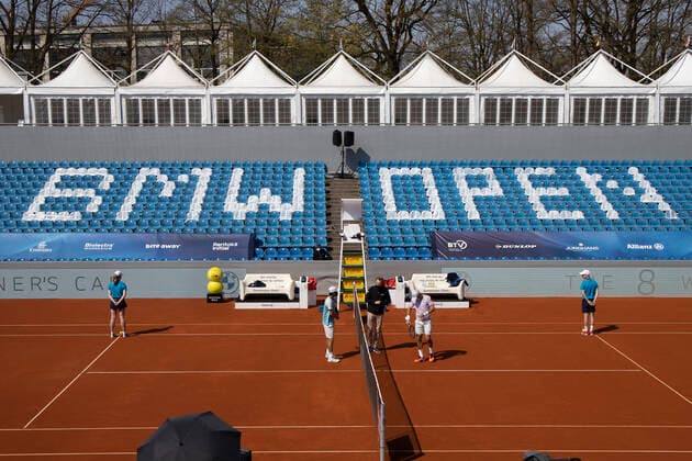 BMW Open Feature, Centre Court Uebersicht, Panorama,von oben Copyright: xJuergenxHasenkopfx
