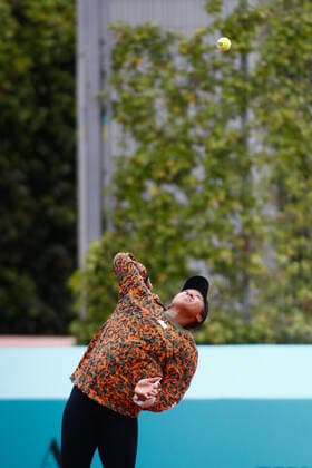 April 27, 2021, MADRID, MADRID, SPAIN: Naomi Osaka of Japan practice during the WTA, Tennis Damen 1000 - Mutua Madrid Open 2021 at La Caja Magica on April 27, 2021 in Madrid, Spain. MADRID SPAIN - ZUMAa181 20210427_zaa_a181_004 Copyright: xOscarxJ.xBarrosox