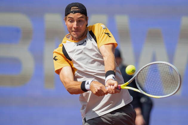 Jan-Lennard Struff (GER) Tennis - BMW Open 2021 - ATP, Tennis Herren - MTTC Iphitos - Munich - - Germany - 27 April 2021. Copyright: xJuergenxHasenkopfx
