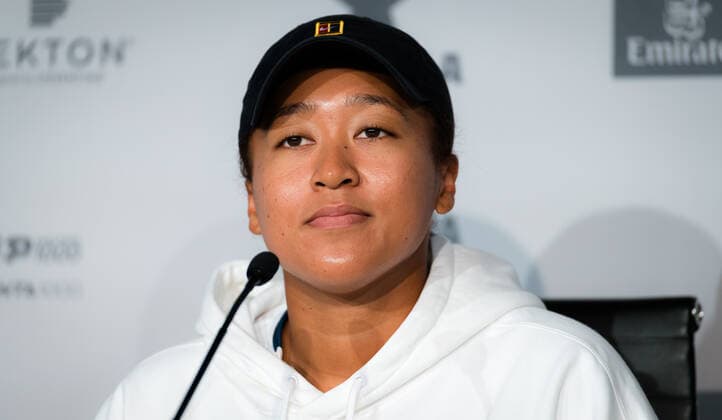 Mandatory Credit: Photo by Rob Prange Shutterstock (11876848b) Naomi Osaka of Japan talks to thee media ahead of the 2021 Mutua Madrid Open WTA, Tennis Damen 1000 tournament Mutua Madrid Open Qualifying, Tennis, La Caja Magica, Madrid, Spain - 27 Apr 2021 Mutua Madrid Open Qualifying, Tennis, La Caja Magica, Madrid, Spain - 27 Apr 2021  Copyright: xRobxPrange Shutterstockx 11876848b