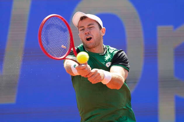 Dominik Koepfer Tennis - BMW Open 2021 - ATP, Tennis Herren - MTTC Iphitos - Munich - - Germany - 27 April 2021. Copyright: xJuergenxHasenkopfx