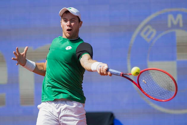 Dominik Koepfer Tennis - BMW Open 2021 - ATP, Tennis Herren - MTTC Iphitos - Munich - - Germany - 27 April 2021. Copyright: xJuergenxHasenkopfx
