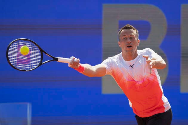 Philipp Kohlschreiber(GER) Tennis - BMW Open 2021 - ATP, Tennis Herren - MTTC Iphitos - Munich - - Germany - 27 April 2021. Copyright: xJuergenxHasenkopfx