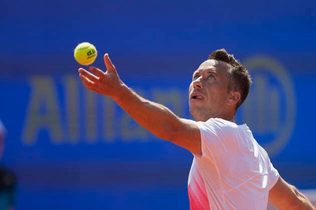 Philipp Kohlschreiber(GER) Tennis - BMW Open 2021 - ATP, Tennis Herren - MTTC Iphitos - Munich - - Germany - 27 April 2021. Copyright: xJuergenxHasenkopfx