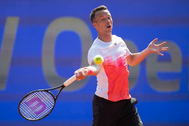 Philipp Kohlschreiber(GER) Tennis - BMW Open 2021 - ATP, Tennis Herren - MTTC Iphitos - Munich - - Germany - 27 April 2021. Copyright: xJuergenxHasenkopfx
