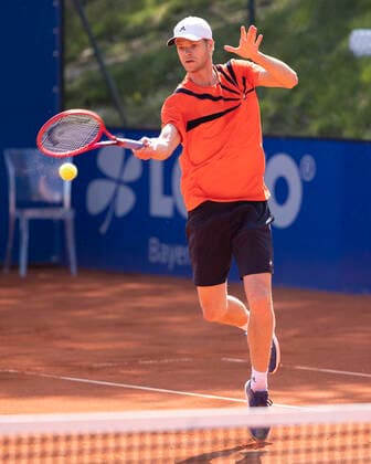 Yannick Hanfmann (GER) Tennis - BMW Open 2021 - ATP, Tennis Herren - MTTC Iphitos - Munich - - Germany - 27 April 2021. Copyright: xJuergenxHasenkopfx