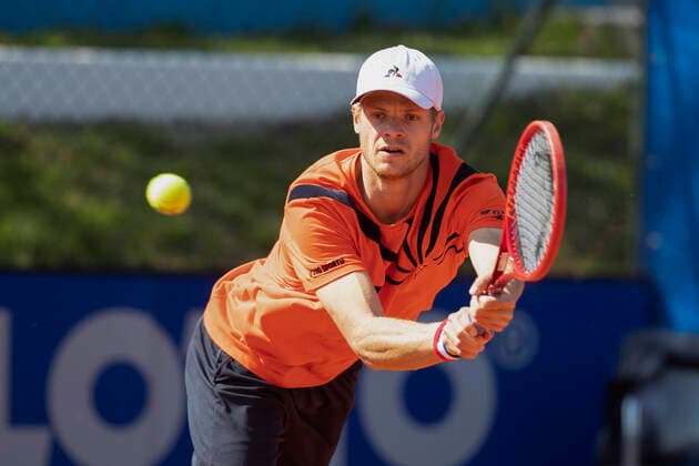 Yannick Hanfmann (GER) Tennis - BMW Open 2021 - ATP, Tennis Herren - MTTC Iphitos - Munich - - Germany - 27 April 2021. Copyright: xJuergenxHasenkopfx