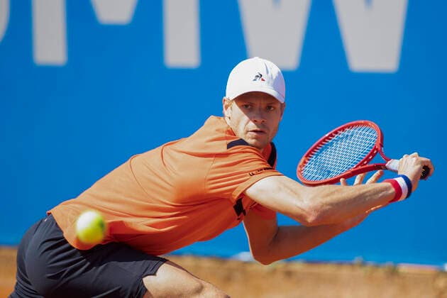 Sport Bilder des Tages Yannick Hanfmann (GER) Tennis - BMW Open 2021 - ATP, Tennis Herren - MTTC Iphitos - Munich - - Germany - 27 April 2021. Copyright: xJuergenxHasenkopfx