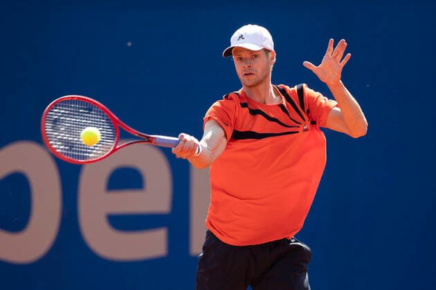Yannick Hanfmann (GER) Tennis - BMW Open 2021 - ATP, Tennis Herren - MTTC Iphitos - Munich - - Germany - 27 April 2021. Copyright: xJuergenxHasenkopfx