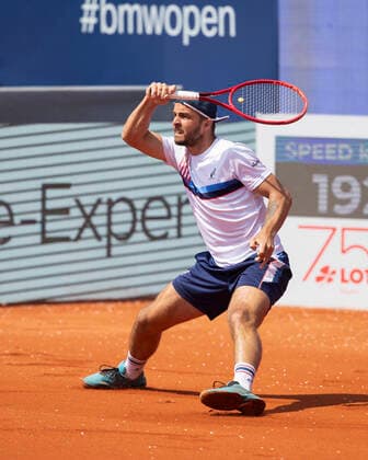 Andrej Martin Tennis - BMW Open 2021 - ATP, Tennis Herren - MTTC Iphitos - Munich - - Germany - 27 April 2021. Copyright: xJuergenxHasenkopfx