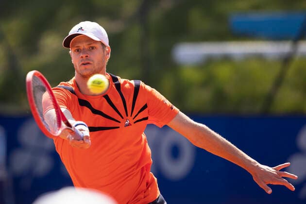 Yannick Hanfmann (GER) Tennis - BMW Open 2021 - ATP, Tennis Herren - MTTC Iphitos - Munich - - Germany - 27 April 2021. Copyright: xJuergenxHasenkopfx