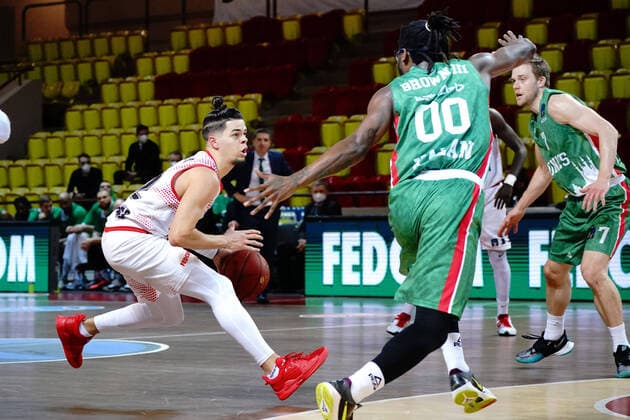 Rob Gray (AS Monaco) BASKETBALL : Monaco vs Unics Kazan - Finale Eurocoupe - Match 1 - Monaco - 27 04 2021 