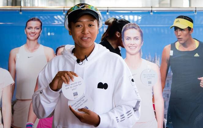 Mandatory Credit: Photo by Rob Prange Shutterstock (11876848az) Naomi Osaka of Japan during media day at the 2021 Mutua Madrid Open WTA, Tennis Damen 1000 tournament Mutua Madrid Open Qualifying, Tennis, La Caja Magica, Madrid, Spain - 27 Apr 2021 Mutua Madrid Open Qualifying, Tennis, La Caja Magica, Madrid, Spain - 27 Apr 2021  Copyright: xRobxPrange Shutterstockx 11876848az