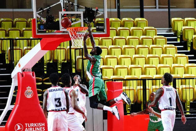 BASKETBALL : Monaco vs Unics Kazan - Finale Eurocoupe - Match 1 - Monaco - 27 04 2021 Isaiah Canaan (Unics Kazan) Monaco Monaco