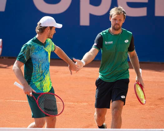 Wesley Koolhof, Kevin Krawietz, Herren Doppel Tennis - BMW Open 2021 - ATP, Tennis Herren - MTTC Iphitos - Munich - - Germany - 28 April 2021. Copyright: xJuergenxHasenkopfx