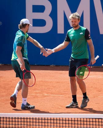 Wesley Koolhof, Kevin Krawietz, Herren Doppel Tennis - BMW Open 2021 - ATP, Tennis Herren - MTTC Iphitos - Munich - - Germany - 28 April 2021. Copyright: xJuergenxHasenkopfx