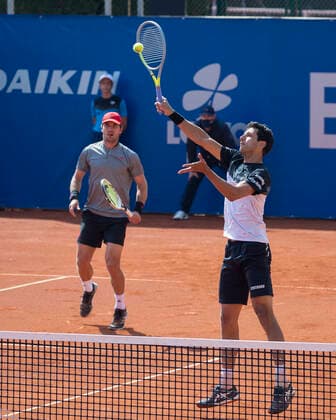 Marcelo Melo, Mischa Zverev, Herren Doppel Tennis - BMW Open 2021 - ATP, Tennis Herren - MTTC Iphitos - Munich - - Germany - 28 April 2021. Copyright: xJuergenxHasenkopfx