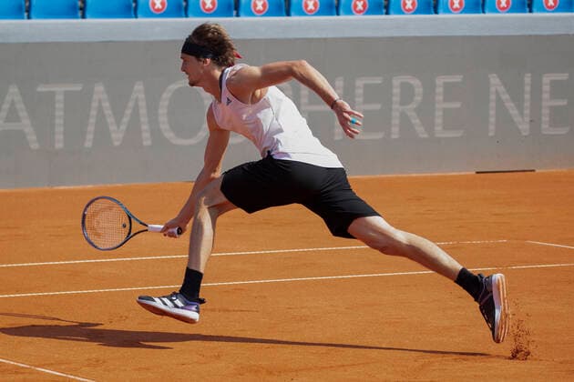 Alexander Zverev (GER) Tennis - BMW Open 2021 - ATP, Tennis Herren - MTTC Iphitos - Munich - - Germany - 28 April 2021. Copyright: xJuergenxHasenkopfx