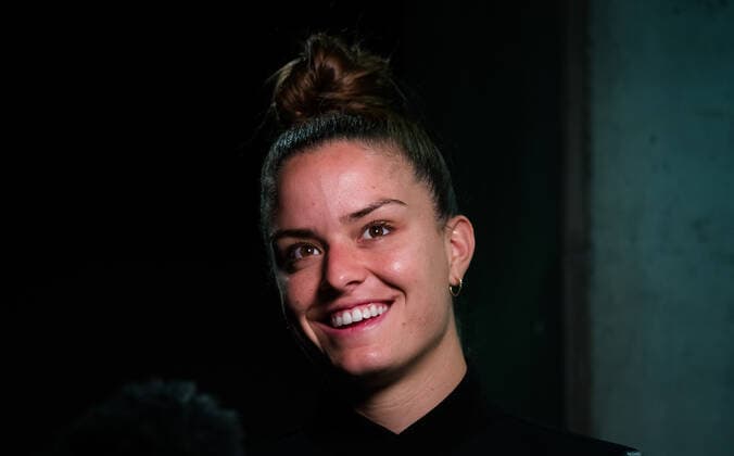 April 28, 2021, MADRID, MADRID, SPAIN: Maria Sakkari of Greece talks to the media ahead of the 2021 Mutua Madrid Open WTA, Tennis Damen 1000 tournament MADRID SPAIN - ZUMAa181 20210428_zaa_a181_120 Copyright: xRobxPrangex