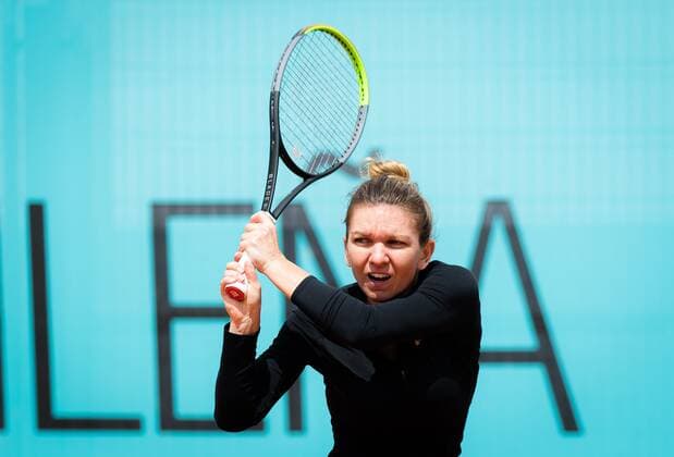Mandatory Credit: Photo by Rob Prange Shutterstock (11876850bb) Simona Halep of Romania during practice ahead of the 2021 Mutua Madrid Open WTA, Tennis Damen 1000 tournament Mutua Madrid Open Qualifying, Tennis, La Caja Magica, Madrid, Spain - 28 Apr 2021 Mutua Madrid Open Qualifying, Tennis, La Caja Magica, Madrid, Spain - 28 Apr 2021  Copyright: xRobxPrange Shutterstockx 11876850bb