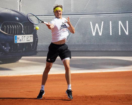 Alexander Zverev (GER), Training Tennis - BMW Open 2021 - ATP, Tennis Herren - MTTC Iphitos - Munich - - Germany - 28 April 2021. Copyright: xJuergenxHasenkopfx