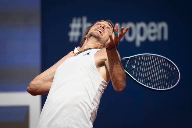 Alexander Zverev (GER) Tennis - BMW Open 2021 - ATP, Tennis Herren - MTTC Iphitos - Munich - - Germany - 28 April 2021. Copyright: xJuergenxHasenkopfx