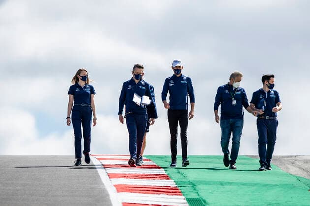 LATIFI Nicholas (can), Williams Racing F1 FW43B, portrait during the Formula 1 Heineken Grande PrŽmio de Portugal 2021 from April 30 to May 2, 2021 on the Algarve International Circuit, in Portimao, Portugal - FORMULE 1 : Grand Prix du Portugal - Preparations - Portimao - 29 04 2021 DPPI Panoramic 