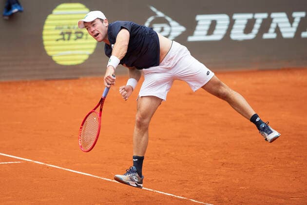 Dominik Koepfer Tennis - BMW Open 2021 - ATP, Tennis Herren - MTTC Iphitos - Munich - - Germany - 29 April 2021. Copyright: xJuergenxHasenkopfx
