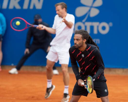 Dustin Brown, Peter Gojowczyk, Herren Doppel Tennis - BMW Open 2021 - ATP, Tennis Herren - MTTC Iphitos - Munich - - Germany - 29 April 2021. Copyright: xJuergenxHasenkopfx