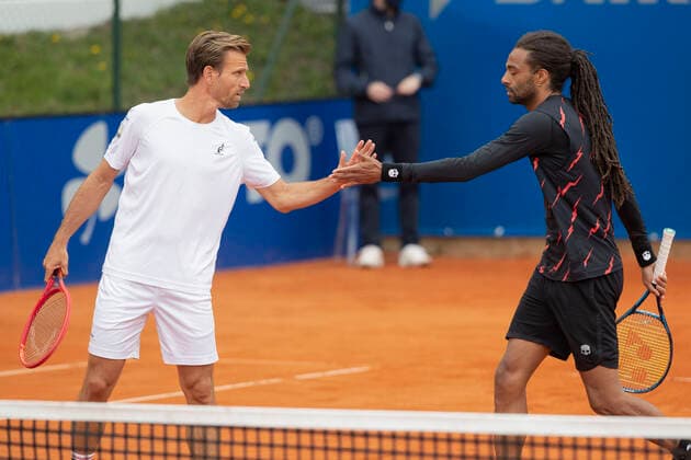 Dustin Brown, Peter Gojowczyk, Herren Doppel Tennis - BMW Open 2021 - ATP, Tennis Herren - MTTC Iphitos - Munich - - Germany - 29 April 2021. Copyright: xJuergenxHasenkopfx