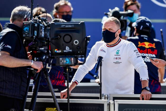 BOTTAS Valtteri (fin), Mercedes AMG F1 GP W12 E Performance, portrait during the Formula 1 Heineken Grande PrŽmio de Portugal 2021 from April 30 to May 2, 2021 on the Algarve International Circuit, in Portimao, Portugal FORMULE 1 : Grand Prix du Portugal - Preparations - Portimao - 29 04 2021 DPPI Panoramic  00121005__B2_7876