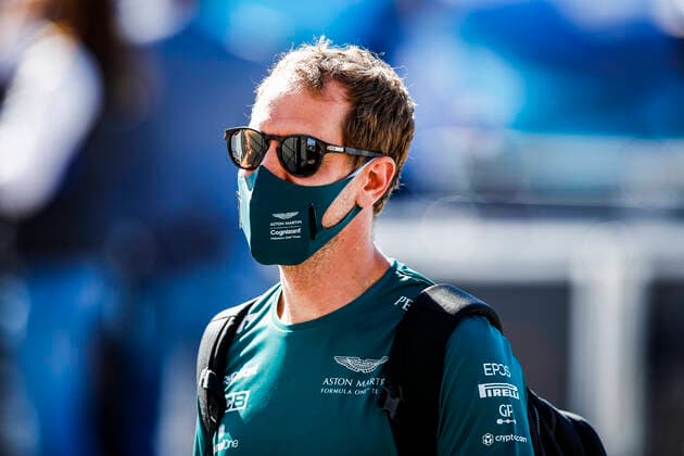 VETTEL Sebastian (ger), Aston Martin F1 AMR21, portrait during the Formula 1 Heineken Grande PrŽmio de Portugal 2021 from April 30 to May 2, 2021 on the Algarve International Circuit, in Portimao, Portugal FORMULE 1 : Grand Prix du Portugal - Preparations - Portimao - 29 04 2021 DPPI Panoramic  00121005__B2_7934