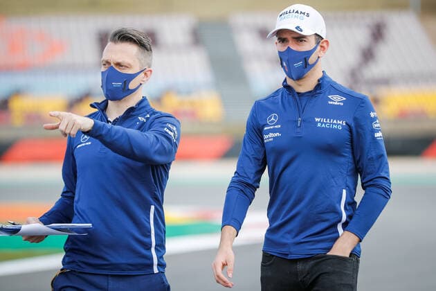 LATIFI Nicholas (can), Williams Racing F1 FW43B, portrait during the Formula 1 Heineken Grande PrŽmio de Portugal 2021 from April 30 to May 2, 2021 on the Algarve International Circuit, in Portimao, Portugal FORMULE 1 : Grand Prix du Portugal - Preparations - Portimao - 29 04 2021 DPPI Panoramic  00121005__V2_3584A