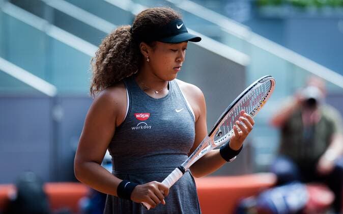 Mandatory Credit: Photo by Rob Prange Shutterstock (11882364d) Naomi Osaka of Japan in action during the first round of the 2021 Mutua Madrid Open WTA, Tennis Damen 1000 tournament 2021 Mutua Madrid Open Day 2 - 30 Apr 2021 2021 Mutua Madrid Open Day 2 - 30 Apr 2021  Copyright: xRobxPrange Shutterstockx 11882364d