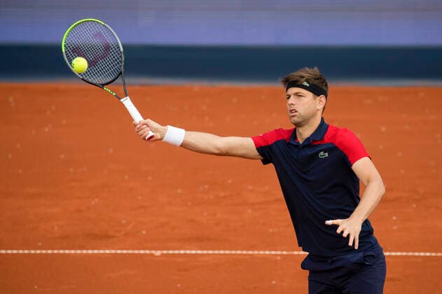 Filip Krajinovic Tennis - BMW Open 2021 - ATP, Tennis Herren - MTTC Iphitos - Munich - - Germany - 30 April 2021. Copyright: xJuergenxHasenkopfx