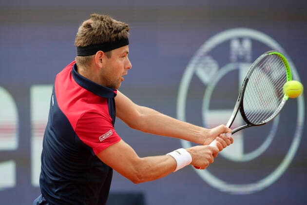 Filip Krajinovic Tennis - BMW Open 2021 - ATP, Tennis Herren - MTTC Iphitos - Munich - - Germany - 30 April 2021. Copyright: xJuergenxHasenkopfx