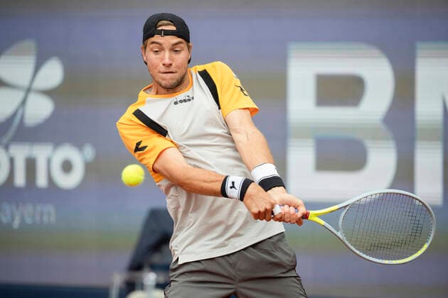 Jan-Lennard Struff (GER) Tennis - BMW Open 2021 - ATP, Tennis Herren - MTTC Iphitos - Munich - - Germany - 30 April 2021. Copyright: xJuergenxHasenkopfx