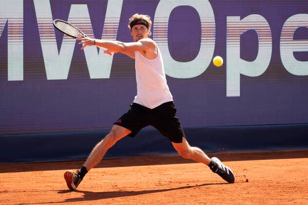 Alexander Zverev (GER) Tennis - BMW Open 2021 - ATP, Tennis Herren - MTTC Iphitos - Munich - - Germany - 30 April 2021. Copyright: xJuergenxHasenkopfx