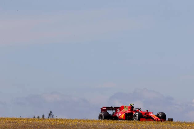 55 Carlos Sainz (ESP, Scuderia Ferrari Mission Winnow), F1 Grand Prix of Portugal at Autodromo Internacional do Algarve on April 30, 2021 in Portimao, Portugal. (Photo by HOCH ZWEI) Portimao Portugal