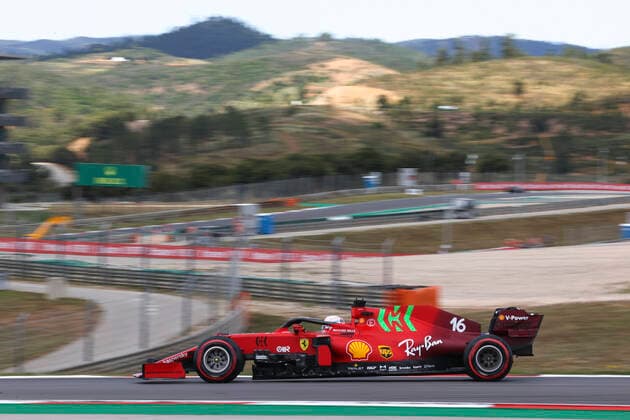 16 Charles Leclerc (MON, Scuderia Ferrari Mission Winnow), F1 Grand Prix of Portugal at Autodromo Internacional do Algarve on April 30, 2021 in Portimao, Portugal. (Photo by HOCH ZWEI) Portimao Portugal