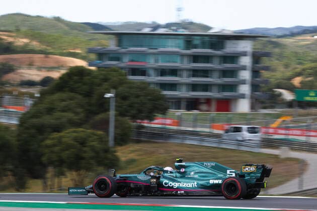 5 Sebastian Vettel (GER, Aston Martin Cognizant F1 Team), F1 Grand Prix of Portugal at Autodromo Internacional do Algarve on April 30, 2021 in Portimao, Portugal. (Photo by HOCH ZWEI) Portimao Portugal