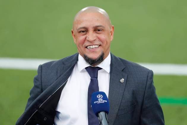 Roberto Carlos (Real), APRIL 27, 2021 - Football Soccer : UEFA Champions League Semi-finals 1st leg match between Real Madrid CF 1-1 Chelsea FC at the Estadio Alfredo Di Stefano in Madrid, Spain. Noxthirdxpartyxsales  (0117027648st)