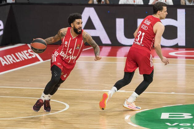 Basketball, Euroleague, day0}.04.2021, FC Bayern München - Armani Olimpia Mailand. Im Bild Dennis Jerome SEELEY (FC Bayern München, 4). München Audi Dome Bayern Deutschland Copyright: Passion2Press.dex xMarkusxFischerx